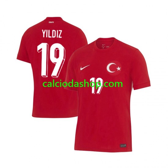 Maglia Turchia Kenan Yıldız 19 Gara Away Uomo Euro 2024 MC