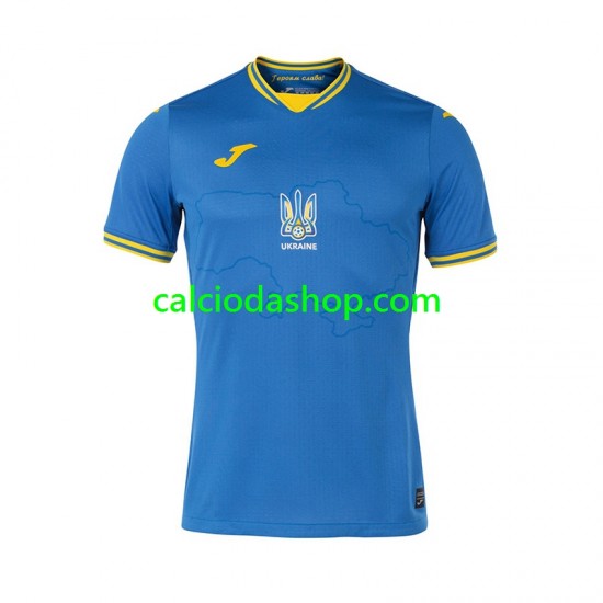 Maglia Ucraina Gara Away Uomo Euro 2024 MC