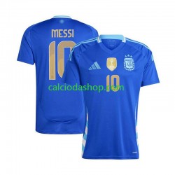 Maglia Argentina Lionel Messi 10 Gara Away Uomo Copa America 2024 MC