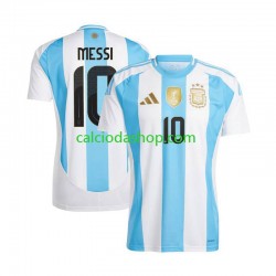 Maglia Argentina Lionel Messi 10 Gara Home Uomo Copa America 2024 MC