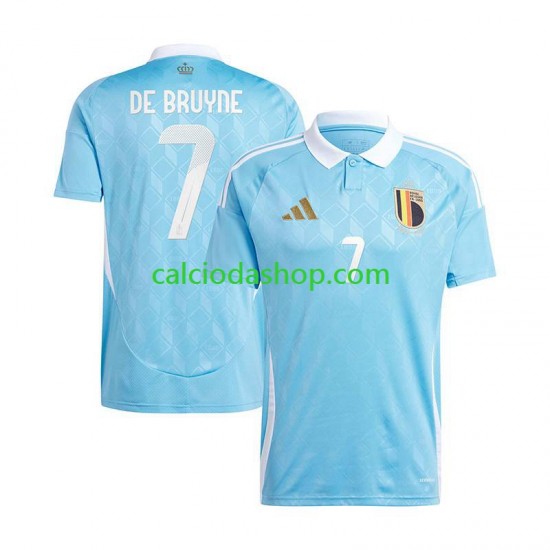 Maglia Belgio De Bruyne 7 Gara Away Uomo Euro 2024 MC