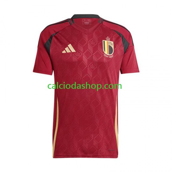 Maglia Belgio Gara Home Uomo Euro 2024 MC