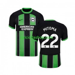 Maglia Brighton Hove Albion Mitoma 22 Gara Away Uomo 2023-2024 MC