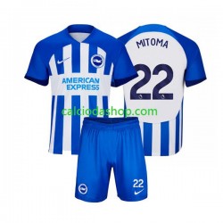 Maglia Brighton Hove Albion Mitoma 22 Gara Home Completo Bambino 2-13 Anni 2023-2024 MC