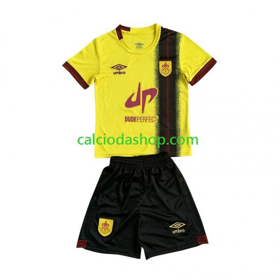 Maglia Burnley Gara Away Completo Bambino 2-13 Anni 2023-2024 MC