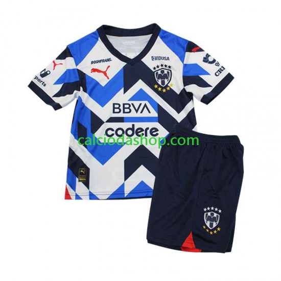 Maglia CF Monterrey Gara Terza Completo Bambino 2-13 Anni 2023-2024 MC