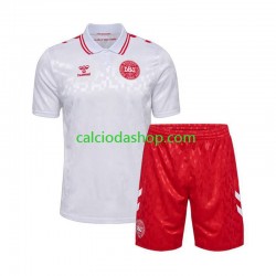 Maglia Danimarca Gara Away Completo Bambino 2-13 Anni Euro 2024 MC