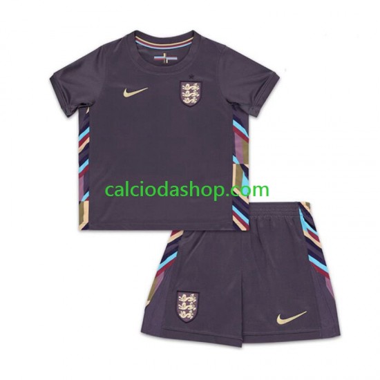 Maglia Inghilterra Gara Away Completo Bambino 2-13 Anni Euro 2024 MC