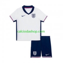 Maglia Inghilterra Gara Home Completo Bambino 2-13 Anni Euro 2024 MC