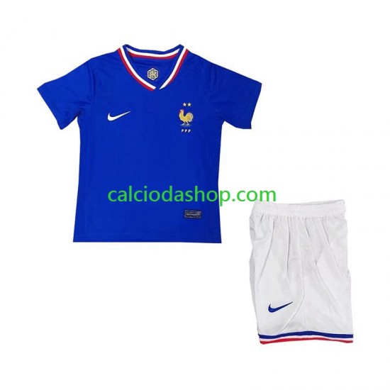 Maglia Francia Gara Home Completo Bambino 2-13 Anni Euro 2024 MC