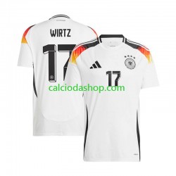 Maglia Germania Florian Wirtz 17 Gara Home Uomo Euro 2024 MC