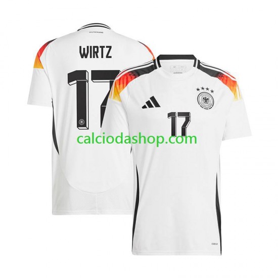 Maglia Germania Florian Wirtz 17 Gara Home Uomo Euro 2024 MC