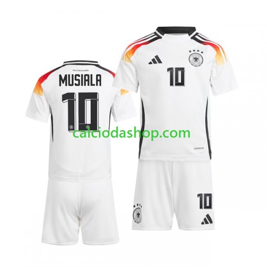 Maglia Germania Jamal Musiala 10 Gara Home Completo Bambino 2-13 Anni Euro 2024 MC