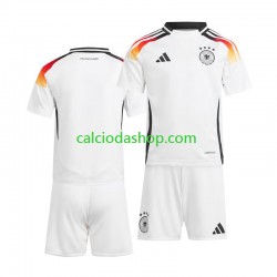 Maglia Germania Gara Home Completo Bambino 2-13 Anni Euro 2024 MC