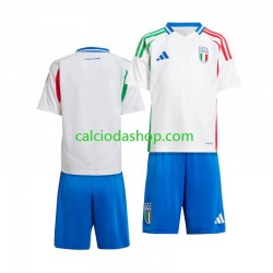 Maglia Italia Gara Away Completo Bambino 2-13 Anni Euro 2024 MC