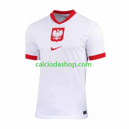 Maglia Polonia Gara Home Uomo 2024 MC