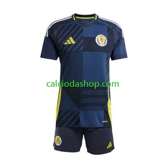 Maglia Scozia Gara Home Completo Bambino 2-13 Anni Euro 2024 MC