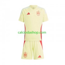 Maglia Spagna Gara Away Completo Bambino 2-13 Anni Euro 2024 MC