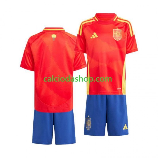 Maglia Spagna Gara Home Completo Bambino 2-13 Anni Euro 2024 MC