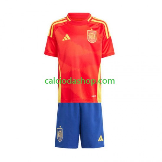 Maglia Spagna Gara Home Completo Bambino 2-13 Anni Euro 2024 MC