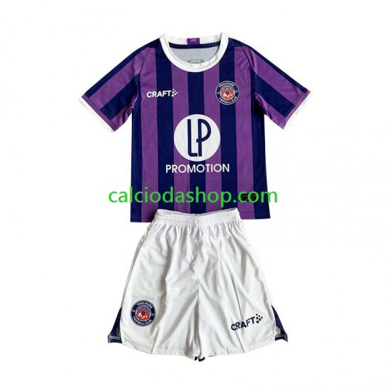 Maglia Toulouse Gara Away Completo Bambino 2-13 Anni 2023-2024 MC