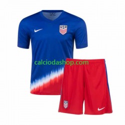 Maglia Stati Uniti Gara Away Completo Bambino 2-13 Anni 2024 MC