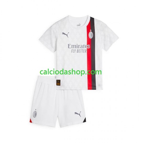 Maglia AC Milan Gara Away Completo Bambino 2-13 Anni 2023-2024 MC