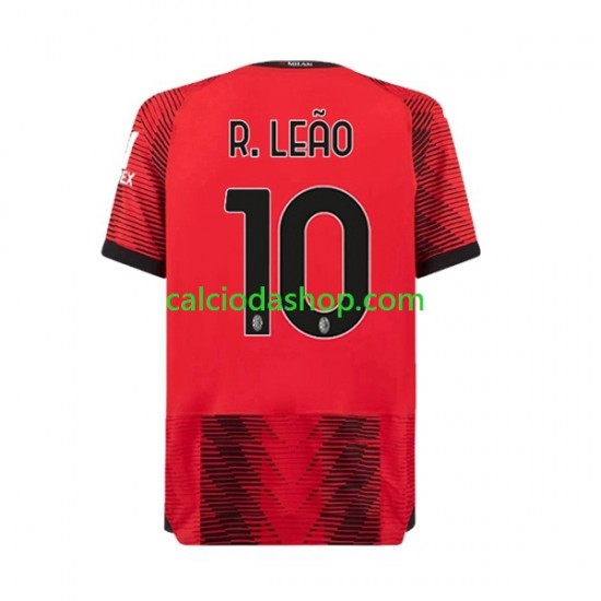 Maglia AC Milan Rafael Leao 10 Gara Home Uomo 2023-2024 MC