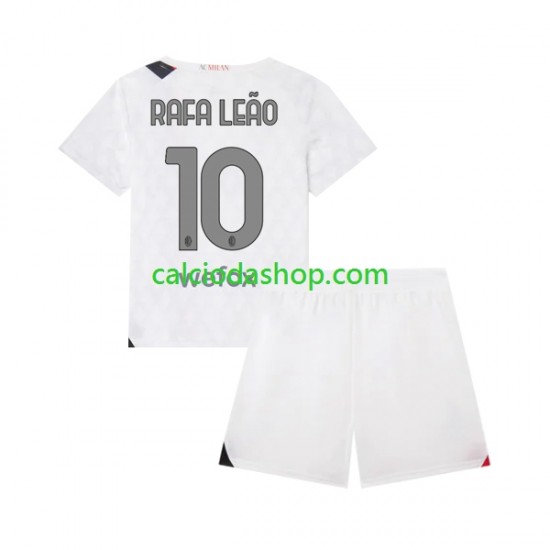 Maglia AC Milan Rafael Leao 10 Gara Away Completo Bambino 2-13 Anni 2023-2024 MC