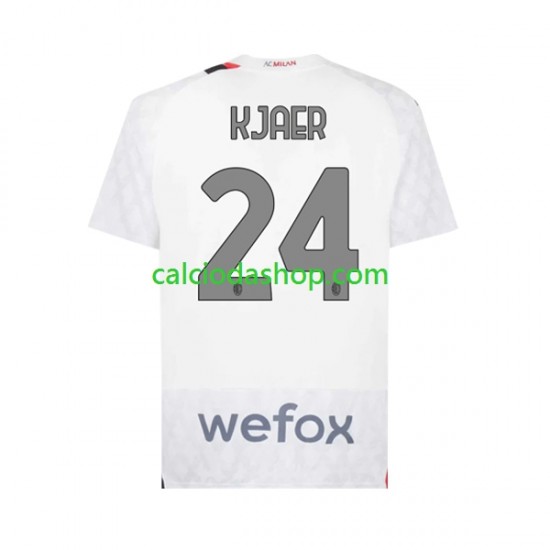 Maglia AC Milan Simon Kjaer 24 Gara Away Uomo 2023-2024 MC