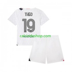 Maglia AC Milan Theo 19 Gara Away Completo Bambino 2-13 Anni 2023-2024 MC