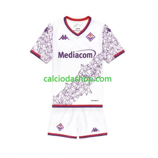 Maglia ACF Fiorentina Gara Away Completo Bambino 2-13 Anni 2023-2024 MC