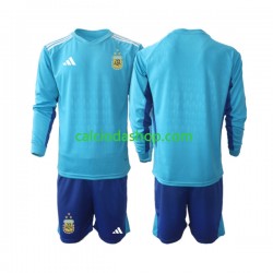 Maglia Portiere Argentina Gara Terza Completo Bambino 2-13 Anni 2023 ML