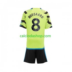 Maglia Arsenal Odegaard 8 Gara Away Completo Bambino 2-13 Anni 2023-2024 MC