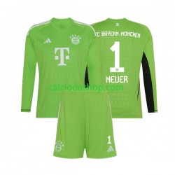 Maglia Portiere FC Bayern München Manuel Neuer 1 Gara Away Completo Bambino 2-13 Anni 2023-2024 ML