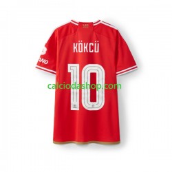 Maglia Benfica Orkun Kokcu 10 Gara Home Uomo 2023-2024 MC