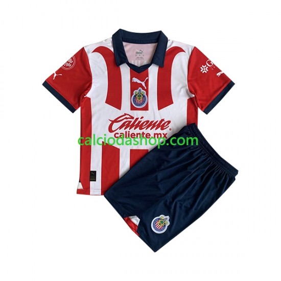 Maglia CD Guadalajara Gara Home Completo Bambino 2-13 Anni 2023-2024 MC