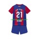 Maglia FC Barcelona Frenkie de Jong 21 Gara Home Completo Bambino 2-13 Anni 2023-2024 MC