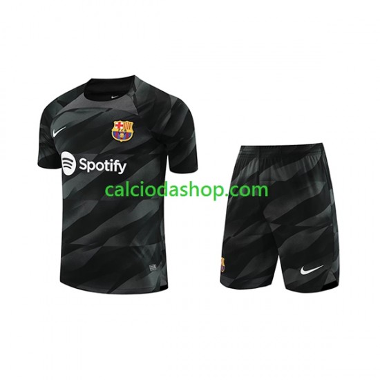 Maglia Portiere FC Barcelona Gara Away Completo Bambino 2-13 Anni 2023-2024 MC