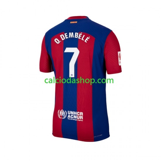 Maglia FC Barcelona Ousmane Dembele 7 Gara Home Uomo 2023-2024 MC