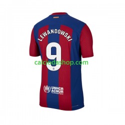 Maglia FC Barcelona Robert Lewandowski 9 Gara Home Uomo 2023-2024 MC