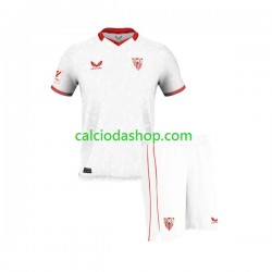 Maglia Sevilla FC Gara Home Completo Bambino 2-13 Anni 2023-2024 MC