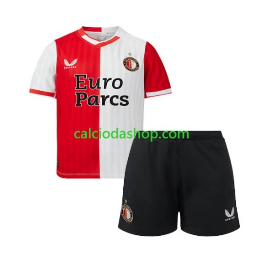 Maglia Feyenoord Rotterdam Gara Home Completo Bambino 2-13 Anni 2023-2024 MC