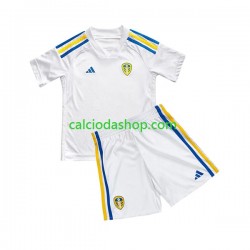 Maglia Leeds United Gara Home Completo Bambino 2-13 Anni 2023-2024 MC