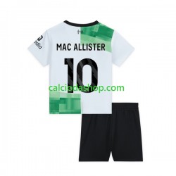 Maglia Liverpool Alexis Mac Allister 10 Gara Away Completo Bambino 2-13 Anni 2023-2024 MC