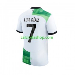 Maglia Liverpool Luis Diaz 7 Gara Away Uomo 2023-2024 MC