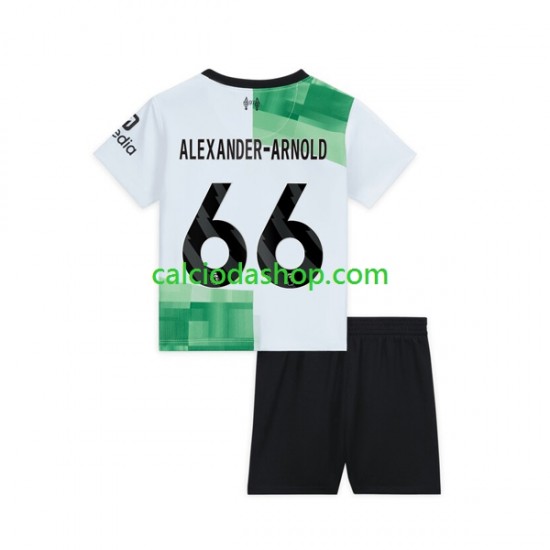 Maglia Liverpool Trent Alexander-Arnold 66 Gara Away Completo Bambino 2-13 Anni 2023-2024 MC