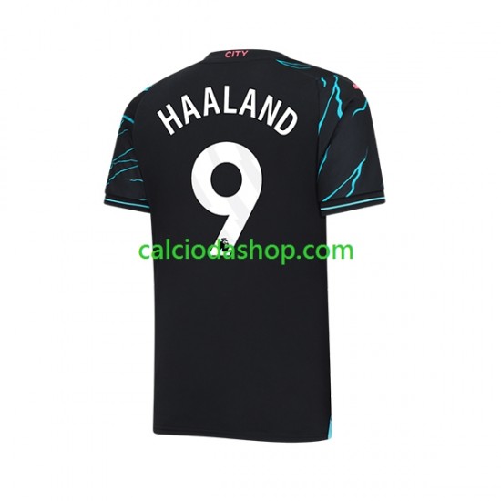 Maglia Manchester City Erling Haaland 9 Gara Terza Uomo 2023-2024 MC