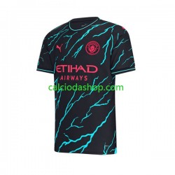 Maglia Manchester City Erling Haaland 9 Gara Terza Uomo 2023-2024 MC