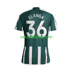 Maglia Manchester United Anthony Elanga 36 Gara Away Uomo 2023-2024 MC